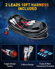 NAOEVO 4-inch LED pod on a boat for night-time navigation lighting.