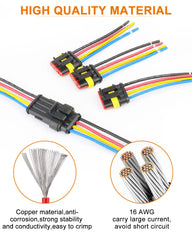 NAOEVO versatile 4-pin connectors suited for cars, bikes, and boats.