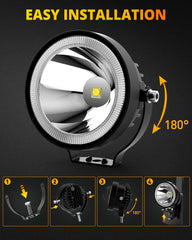 NAOEVO waterproof die-cast housing protects against rain, snow, and dust