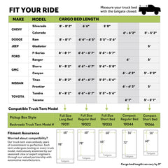 Napier Backroadz secure fit with adjustable straps on truck