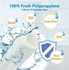 Nasibey carbon block close-up filters color and odor for fresher water