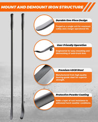 Naspios semi truck tire tools kit ready for roadside tire changes.