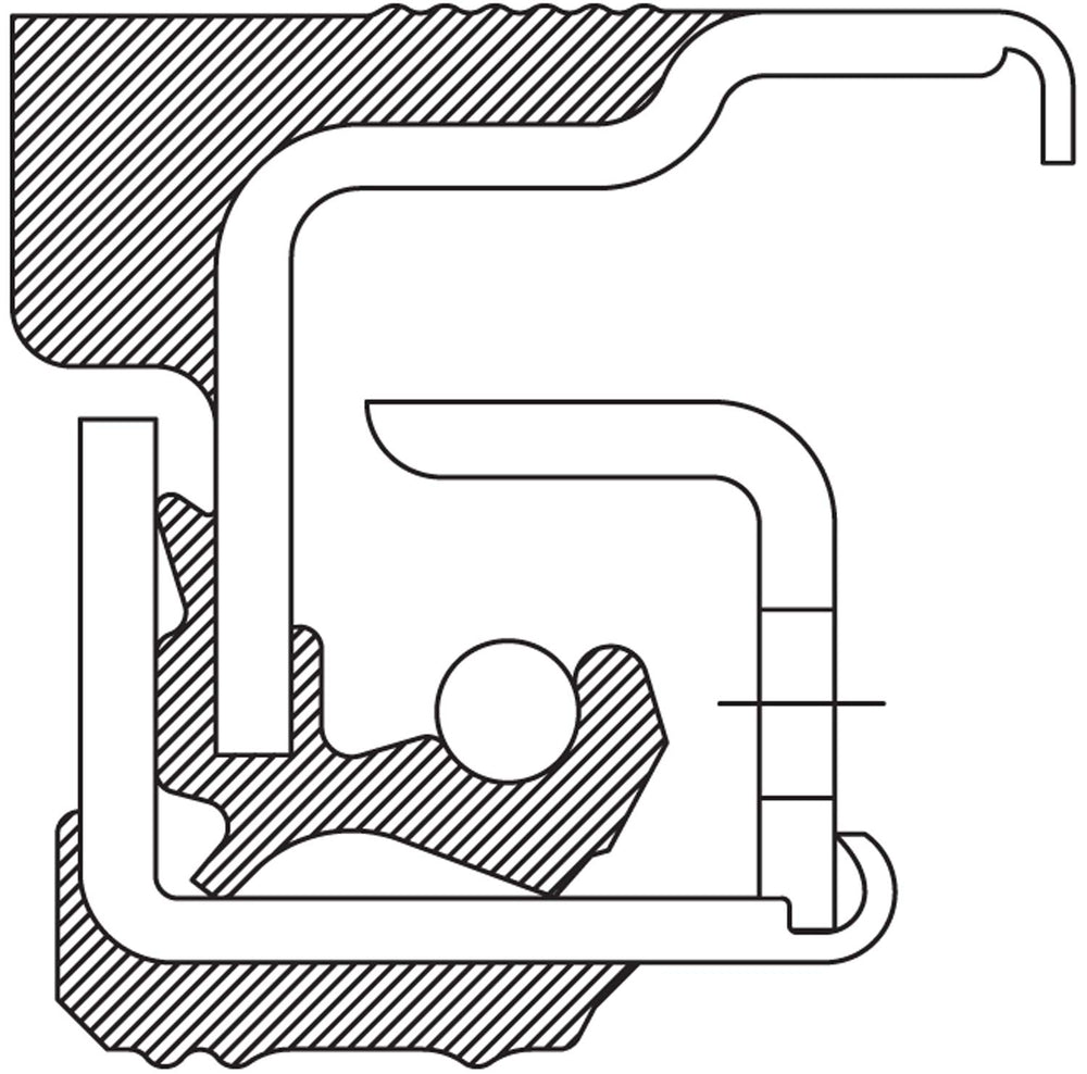 National 370001A wheel seal installation view showing easy fit and proper sealing