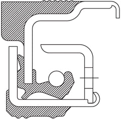 National 370001A wheel seal installation view showing easy fit and proper sealing