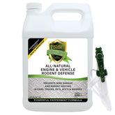 Natural Armor applied to engine compartment deters rodent chewing.
