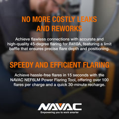 NAVAC NEF6LM flare gauge helps verify leak-free flare connections