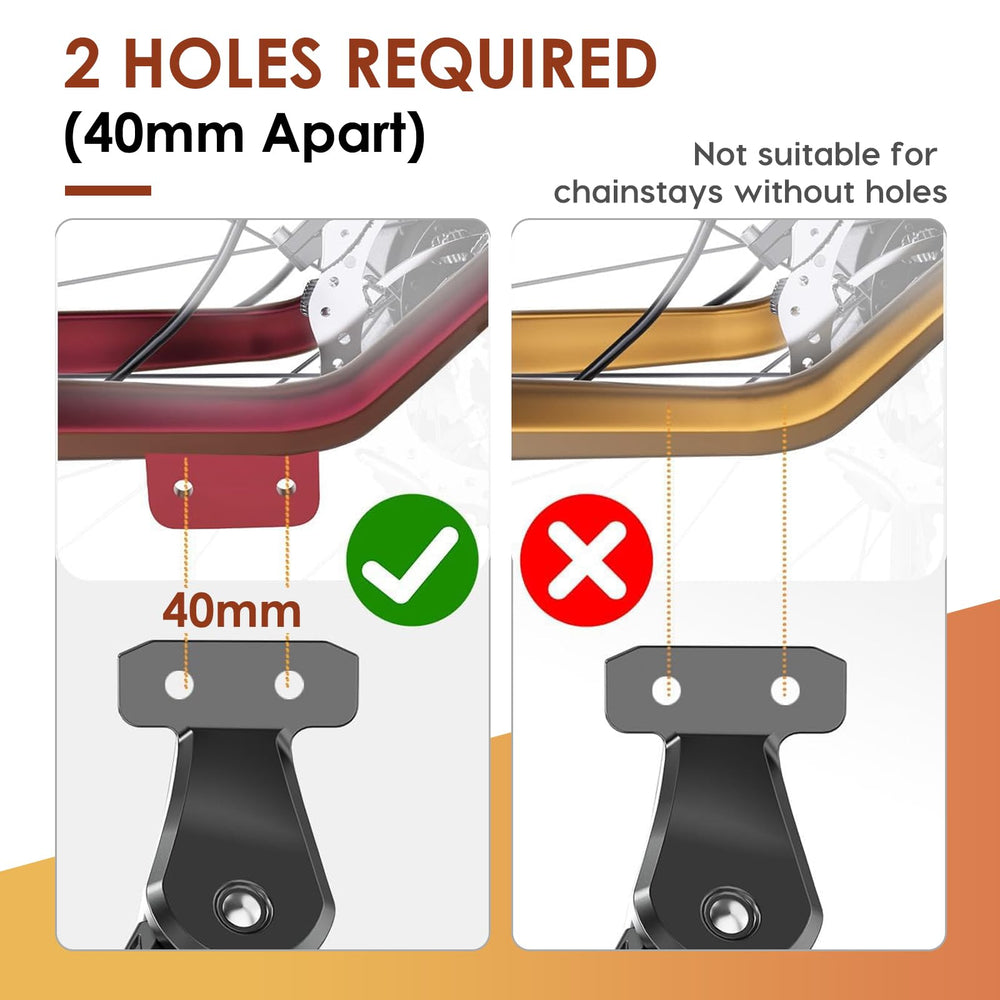 Navasure bike kickstand height adjustment demonstrates 32 to 43 cm range