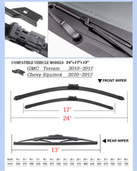 navoty all three blades set shown together for vehicle replacement