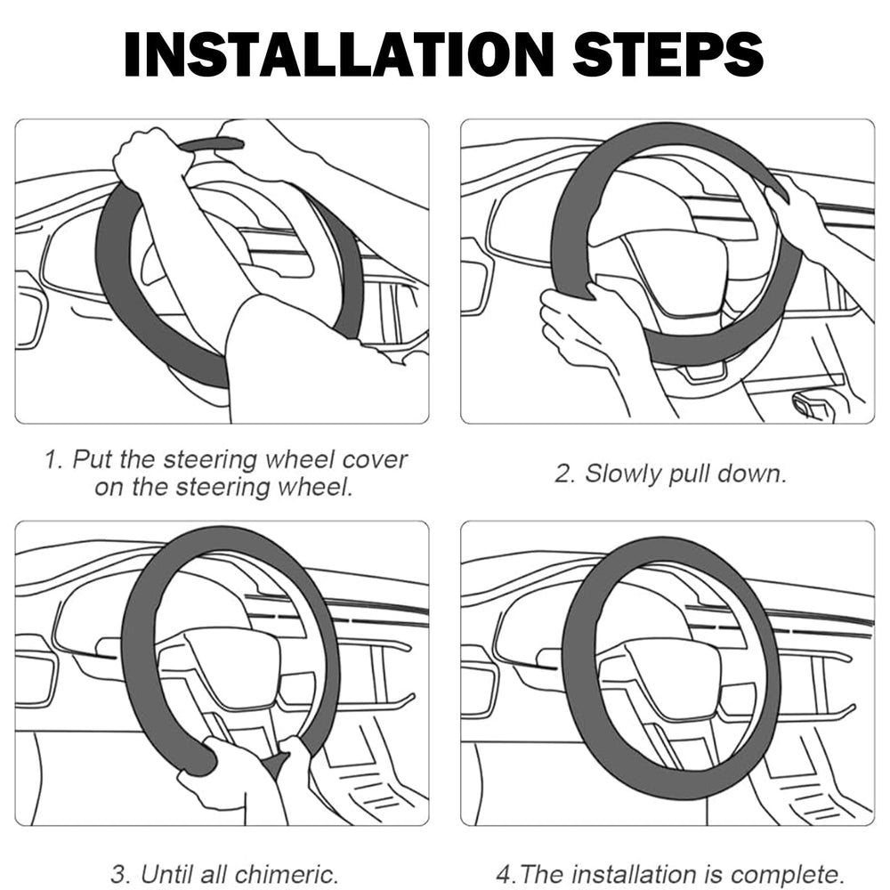 Naxizo easy-to-install steering wheel cover for quick refresh.