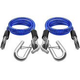 NAZOU 48-inch safety cable with hook for secure trailer towing.