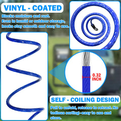 NAZOU PVC-coated steel cable resists rust for longer life.