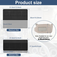 NAZZO car visor extender anti-glare lens keeps view clear in bright sun
