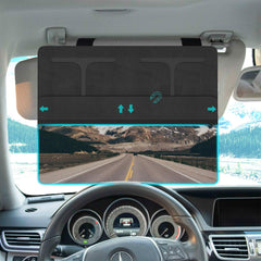 NAZZO car visor extender left coverage reduces sun glare on driver's side