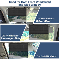 NAZZO car visor extender universal fit works with most cars and SUVs