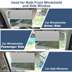 NAZZO left and right coverage helps reduce sun glare from multiple angles.