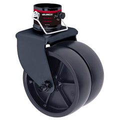 NBJINGYI 6-inch dual swirl jack wheel with pin for easy trailer maneuverability on soft ground