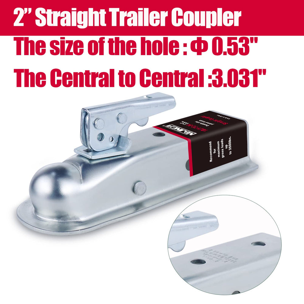 NBJINGYI safety pin holes top view show built-in security against uncoupling.