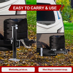 NBJINGYI weld on pipe mount trailer jack for secure installation