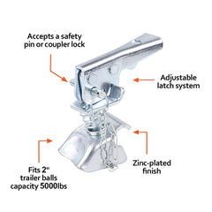 NBJINGYI universal-fit view shows 3-inch channel clearance for versatile replacement.