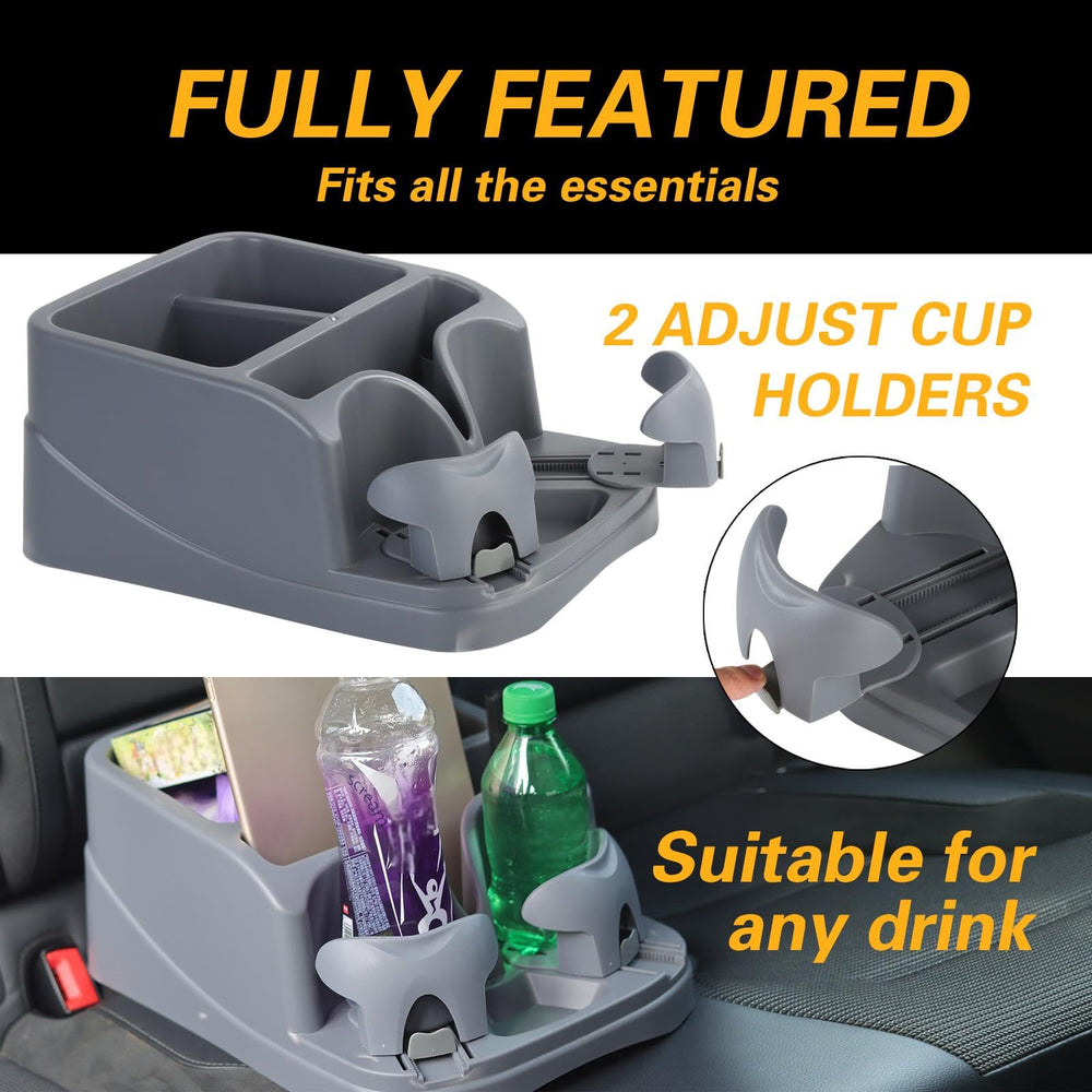 nbnhxnff car console organizer with seatbelt anchor stays stable on the road