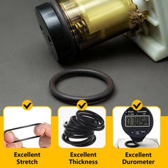 NBRINGO O-rings kit supports hydraulic, plumbing and automotive projects.