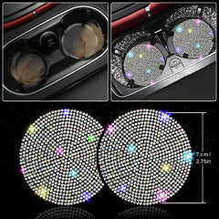 NBTEPEM bling car coasters protect surfaces with stylish sparkle.