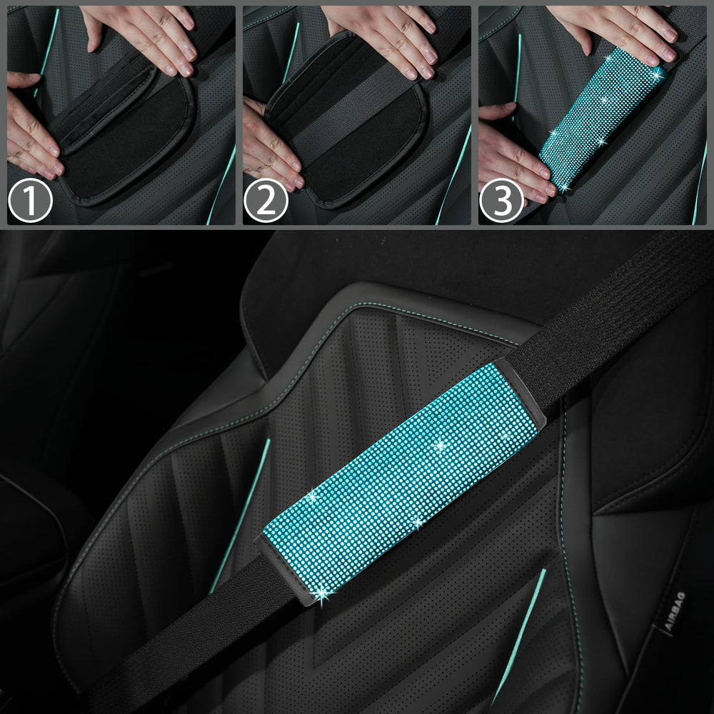 NBTEPEM gear shift cover sparkles for a chic interior accent.