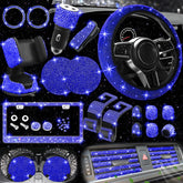 NBTEPEM blue bling steering wheel cover adds style and grip