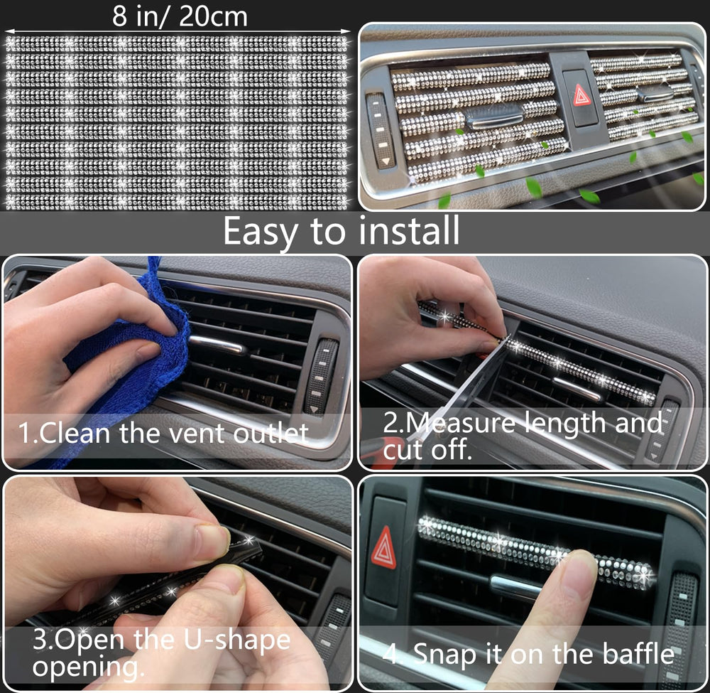 NBTEPEM bling car coaster protects surfaces while sparkling
