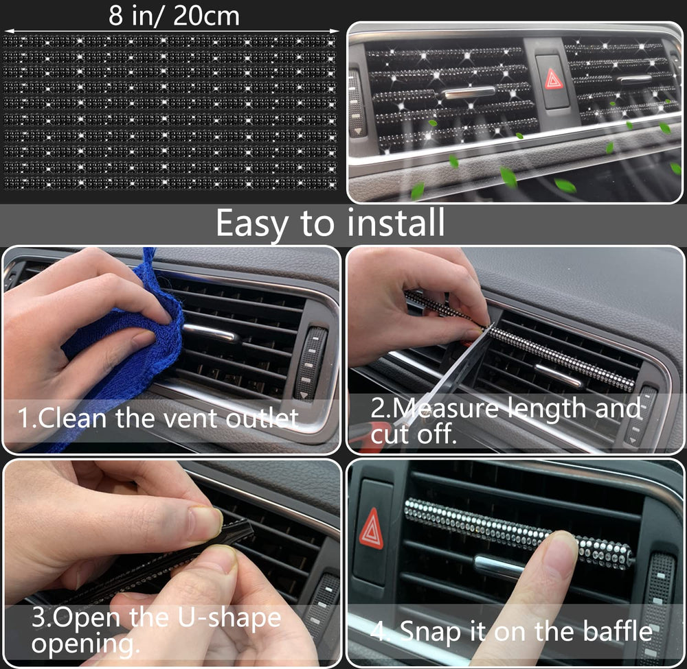 NBTEPEM car coasters protect surfaces while adding bling