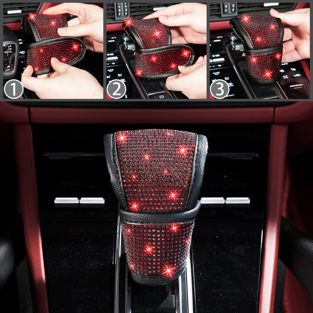 NBTEPEM car coasters red bling protect cup holders in style