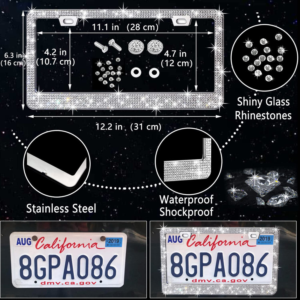 NBTEPEM car vent trim bling adds subtle sparkle to interior