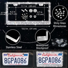 NBTEPEM car vent trim bling adds subtle sparkle to interior
