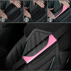 NBTEPEM padded seat belt covers close-up highlighting comfort padding.