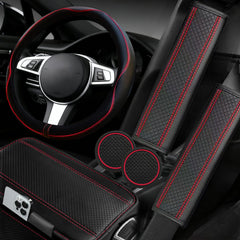NBTEPEM steering wheel cover with microfiber leather texture for comfortable grip