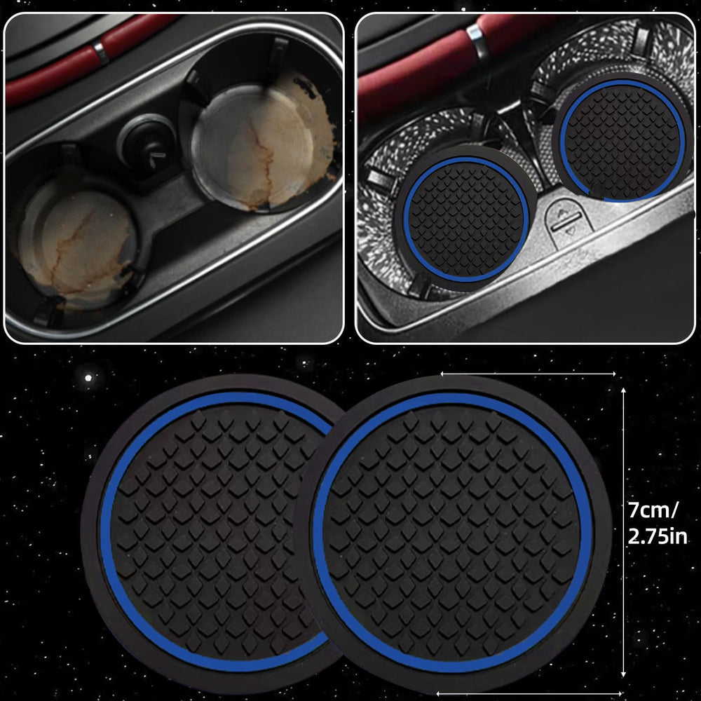 NBTEPEM universal-fit blue steering wheel cover for standard wheels