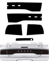 NDRUSH tail light tint film for Dodge Charger 2011-2014 with sleek blackout look