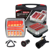 NeaLia magnetic-base trailer lights demonstrate quick, tool-free installation on metal surfaces.