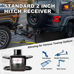 NeaLia Class 3 hitch supports up to 5000 lbs GTW for larger trailers