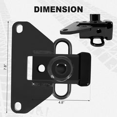 NeaLia hitch compatible with ball mounts and bike racks for versatility