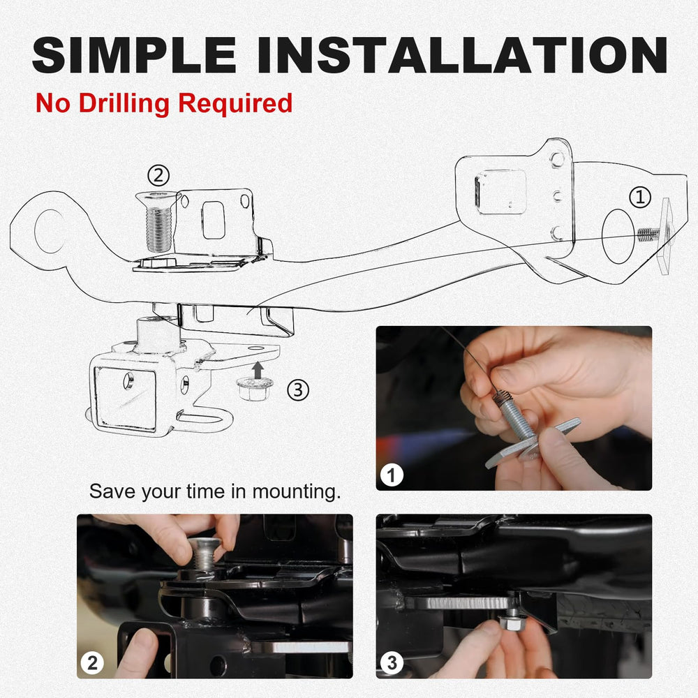 NeaLia Jeep Gladiator JT fit for 2020-2025 with standard receiver