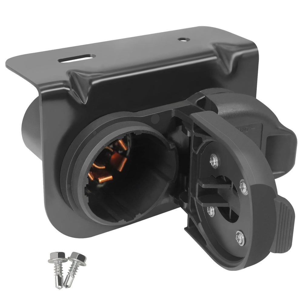 NeaLia Premium 7-blade trailer socket showing robust connection for towing