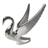 nebnickers heavy-duty chromed swan hood ornament with bold chrome shine for classic styling