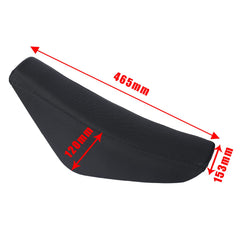 necaces tall seat dimensions graphic showing 460 mm length for proper fit