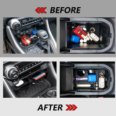 Neepiar armrest storage box provides extra space for small items in the RAV4.