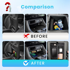 Neepiar center console hidden storage box discreetly stores valuables while driving