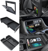 Neepiar center console insert divider slot box keeps small items organized during drives