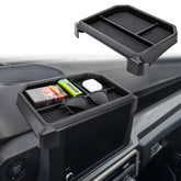 Neepiar center-console organizer behind the screen keeps sunglasses within easy reach.
