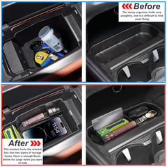 Neepiar partitioned storage spaces for phone, keys, and cosmetics.