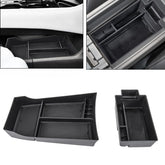 Neepiar center console organizer for Rogue, top view showing tidy tray for quick access.